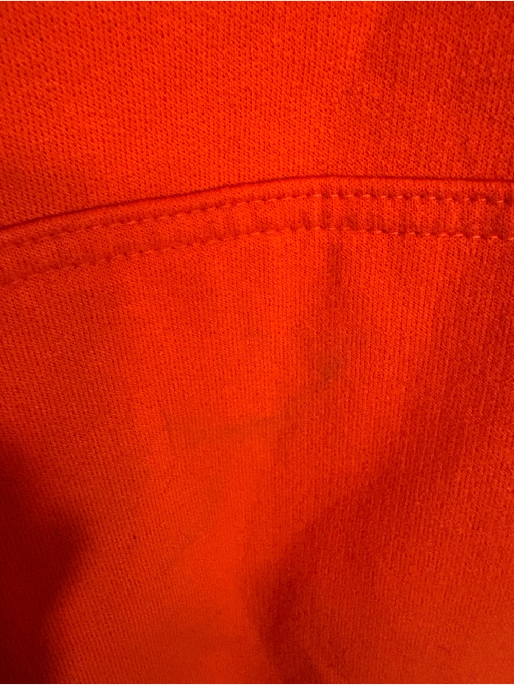 NCAA Virginia Tech Hokies Men's XL Orange Fleece Hooded Sweatshirt Pullover VTG - Picture 6 of 9